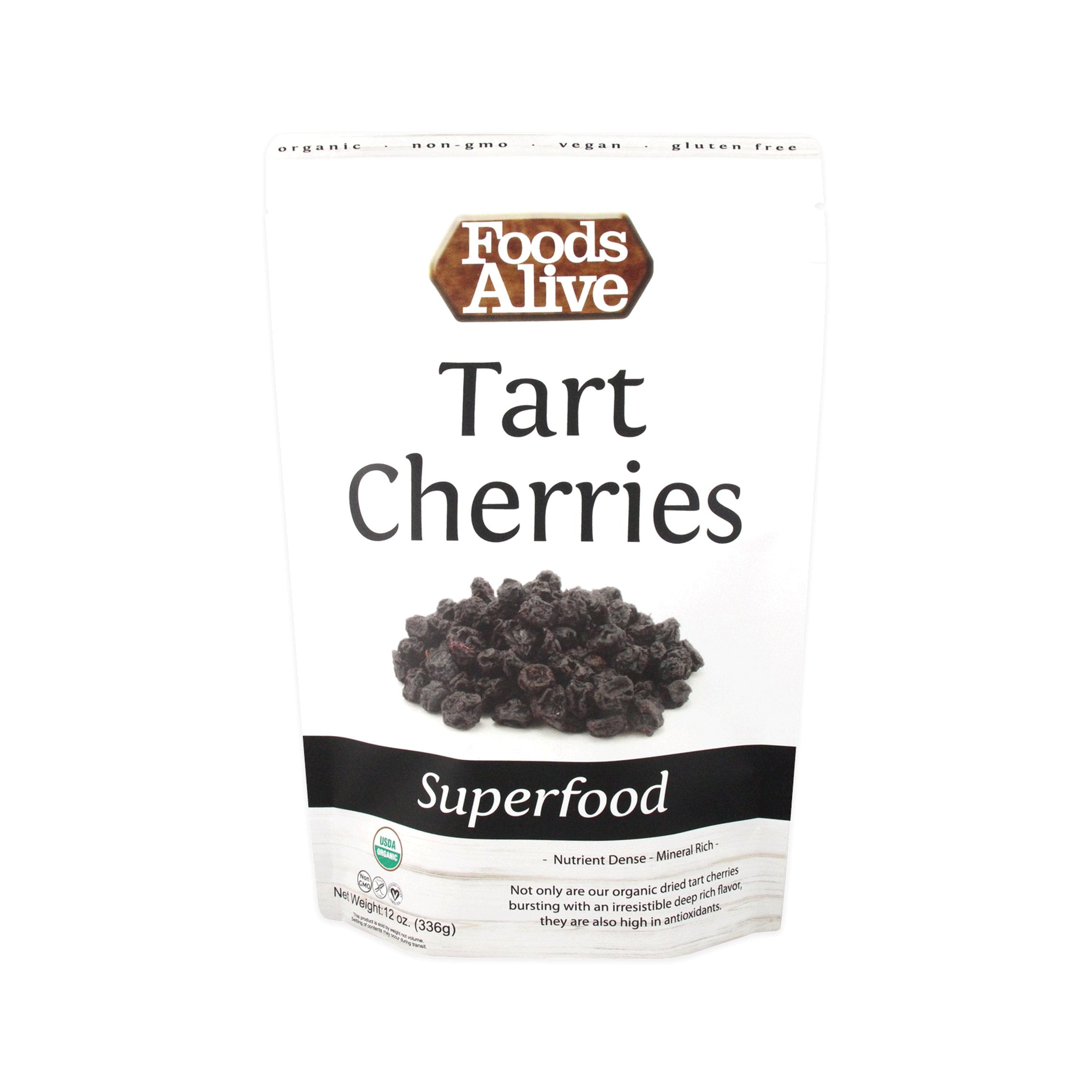 Delicious 12 oz Certified Organic Tart Cherries by Foods Alive