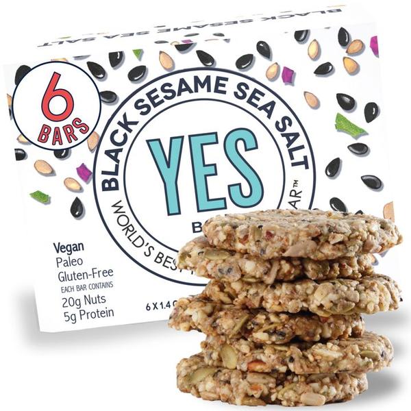 YES BAR - 1.4 OZ BLACK SESAME SEA SALT SNACK BAR