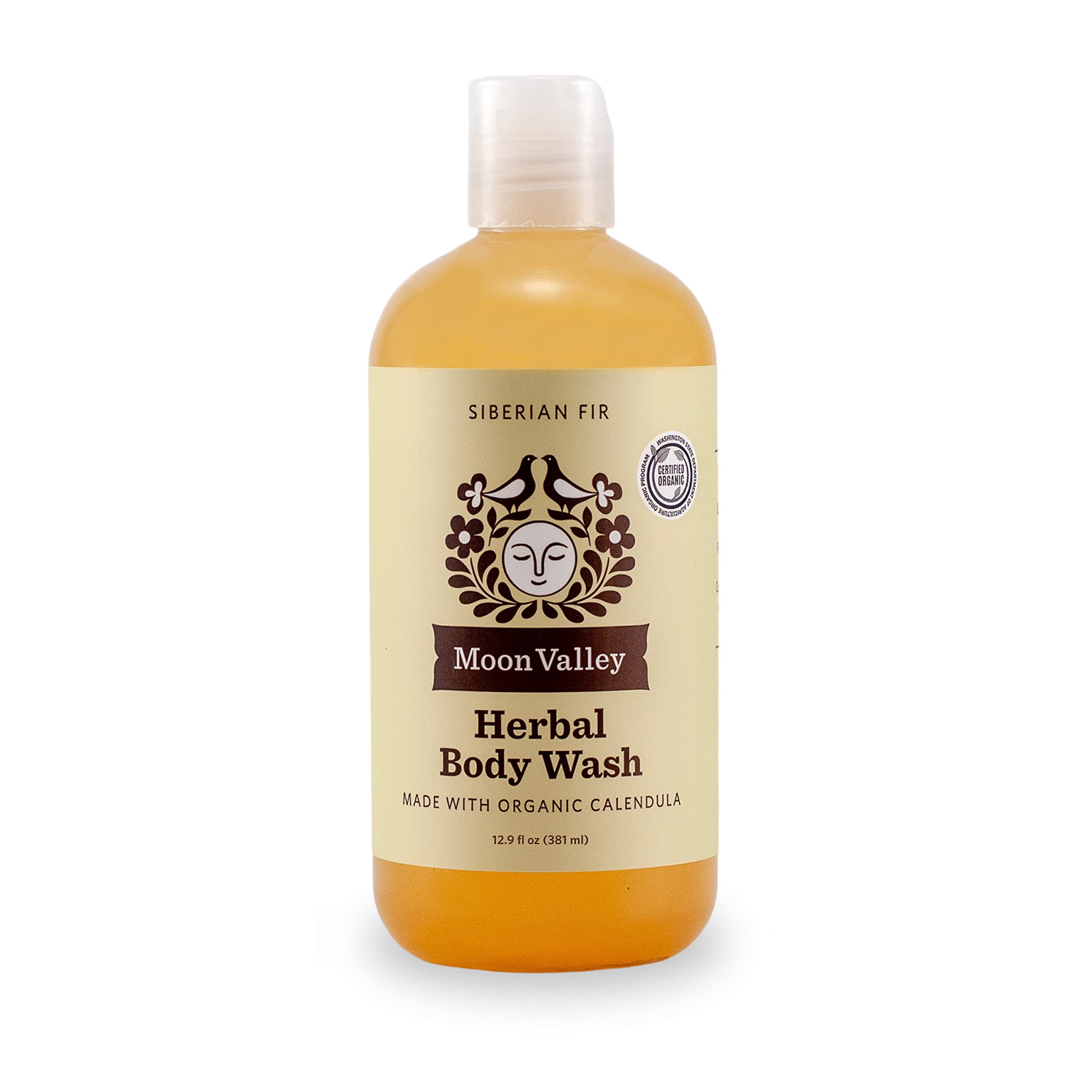 Invigorating 13oz Siberian Fir Herbal Body Wash from Moon Valley