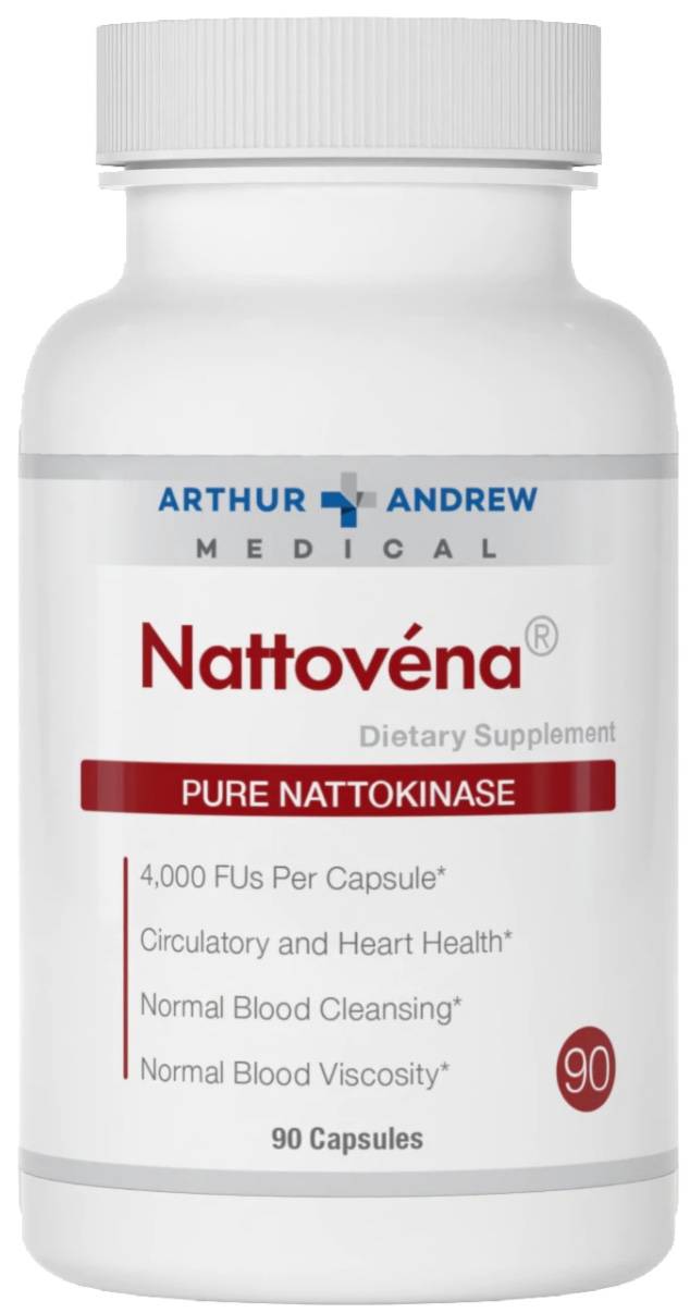 Nattovena - Premium Pure Nattokinase - 30 or 90 Capsules by Arthur Andrew Medical
