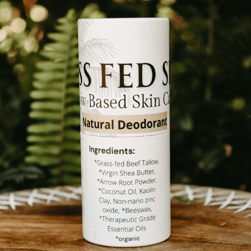 Grass-Fed Skin's Organic Beef Tallow Deodorant: A Natural Freshness Revolution