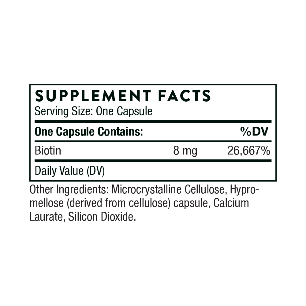 Thorne's High-Potency Biotin 8000 mcg