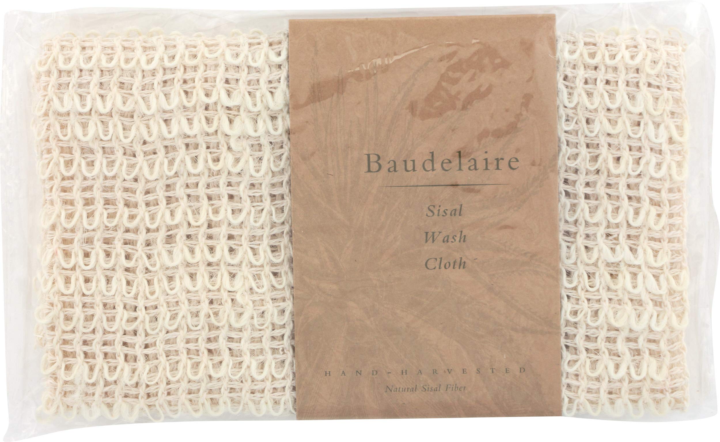 Baudelaire's Luxurious Sisal Wash Cloth - Hand - Harvested from Renewable Agave Fiber
