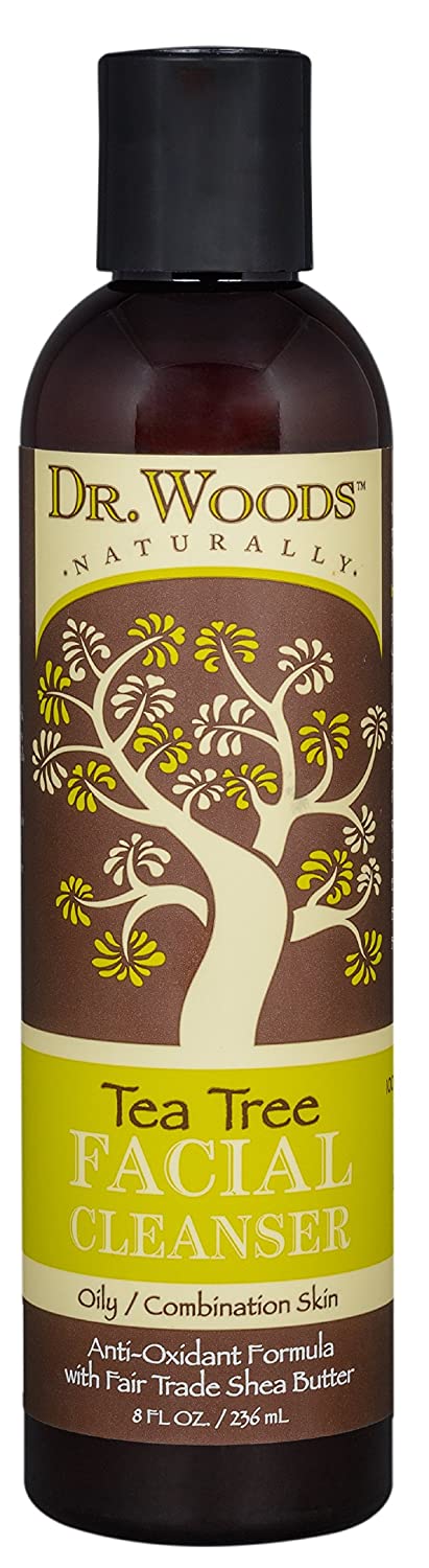 Dr. Woods 8oz Tea Tree Facial Cleanser - Transform Your Skin!