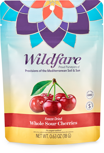WildFare's Irresistible 15-gram Freeze-Dried Whole Sour Cherries - 100% Pure Fruit Delight
