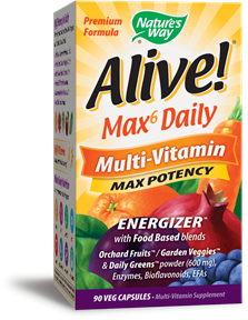 ALIVE WITH IRON 90 Vegetarian Capsules by NATURES WAY - Energize Your Life!