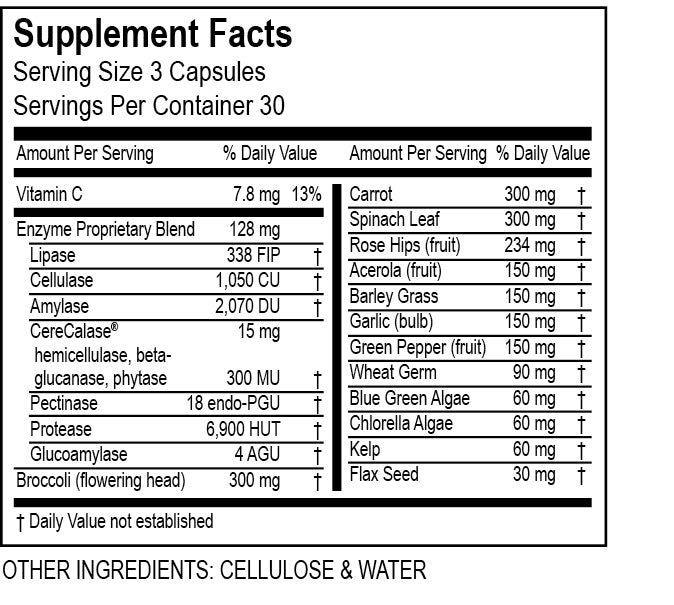 Super CellZyme - Revolutionary Transformation Enzymes - 90 Capsules