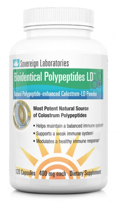 Sovereign Laboratories Bio-Identical Polypeptides - 400 mg, 120 Capsules