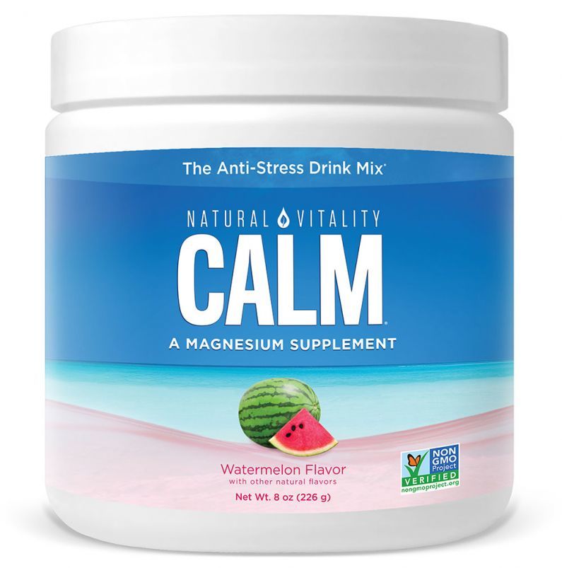 Natural Vitality's Natural CALM Magnesium 8oz - Irresistible Watermelon Flavor