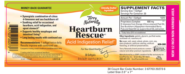 Terry Naturally's Heartburn Rescue - 30 Softgels for Digestive Relief