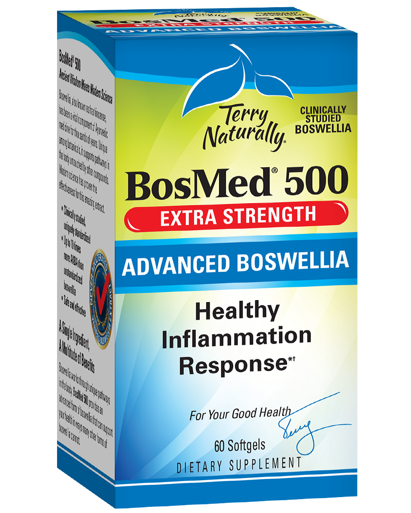 BosMed 500 Extra Strength - Unleash Your Body's Healthy Inflammation Response! 60 Softgels by Terry Naturally