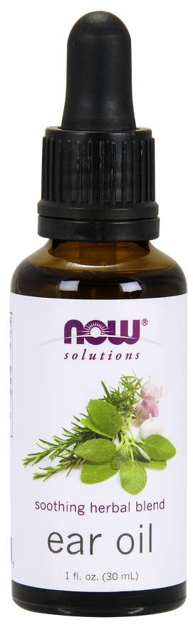 NOW Foods 1oz Ear Oil - A Soothing Herbal Blend for Ear Relief