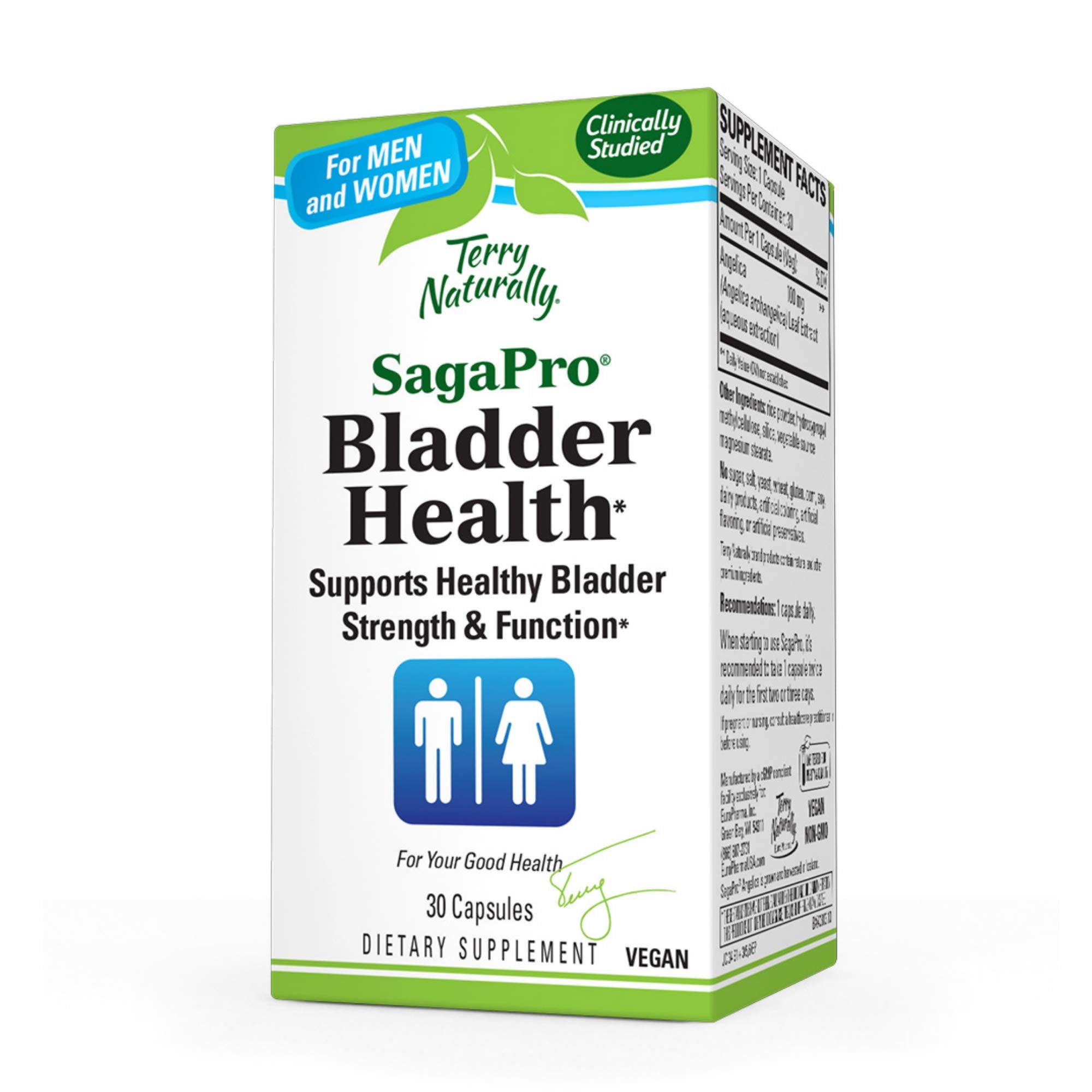 SagaPro 30 Capsules: Your Key to Optimal Bladder Health - Terry Naturally