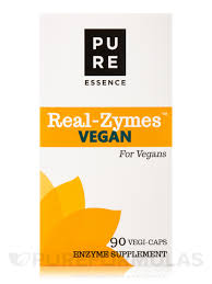 Pure Essence Labs' REAL-ZYMES Vegan Caps - The Ultimate Digestive Solution for Vegans