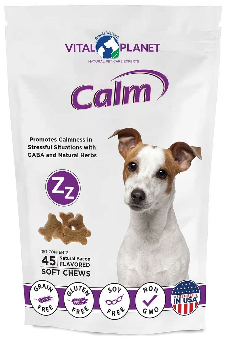 Vital Planet's Calming Bacon Chews for Dogs - 45 Chews