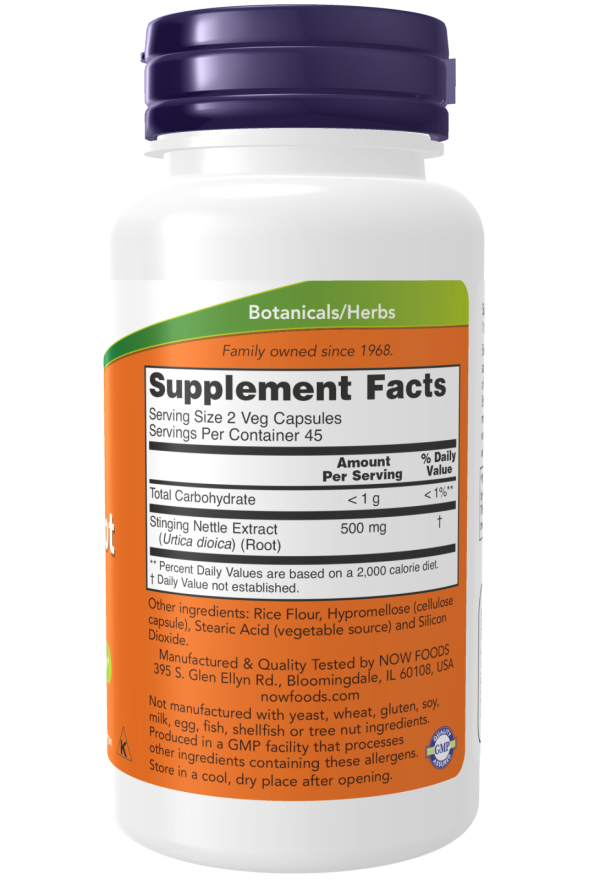 NOW Foods' Potent Stinging Nettle Root Extract 250mg - Boost Your Prostate Health Today!