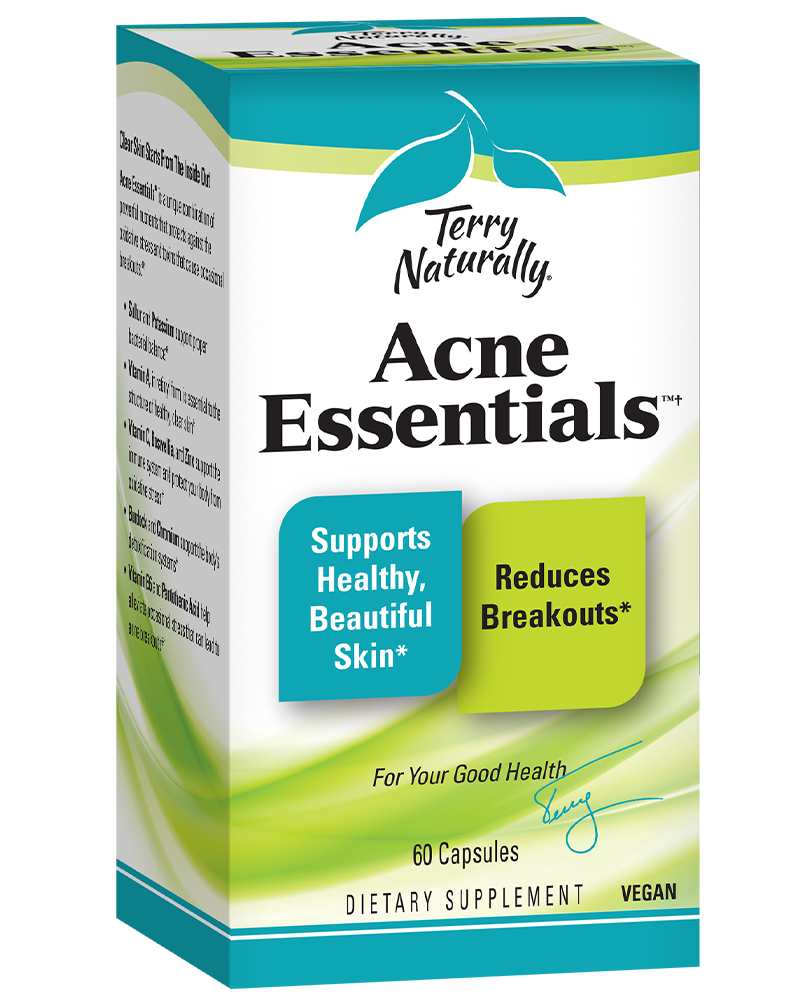Terry Naturally's Acne Essentials - 60 Vegetarian Capsules for Clear Skin
