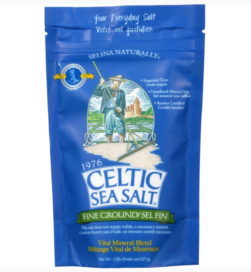 Salina's Celtic Light Grey Sea Salt - 1/2lb Fine