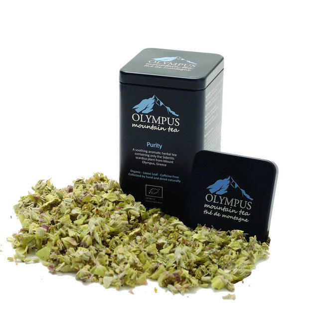 Exquisite Greek Mountain Tea - 50g Tin of Sideritis scardica from Olympus