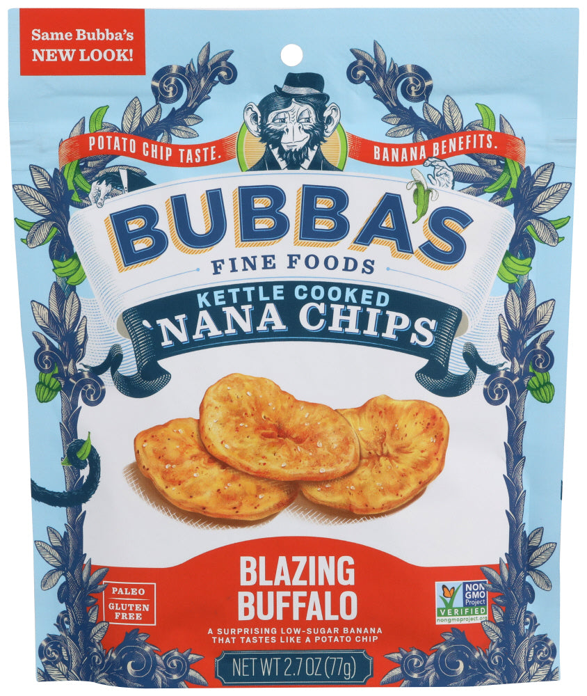 NANA CHIPS - Irresistible Blazing Buffalo Banana Chips by Bubbas Fine Foods