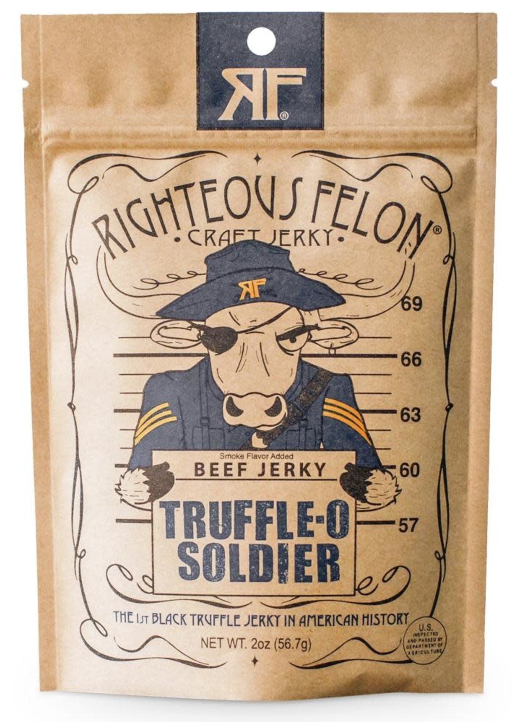 Truffle Delight Beef Jerky 2 oz - Righteous Felon Craft Jerky