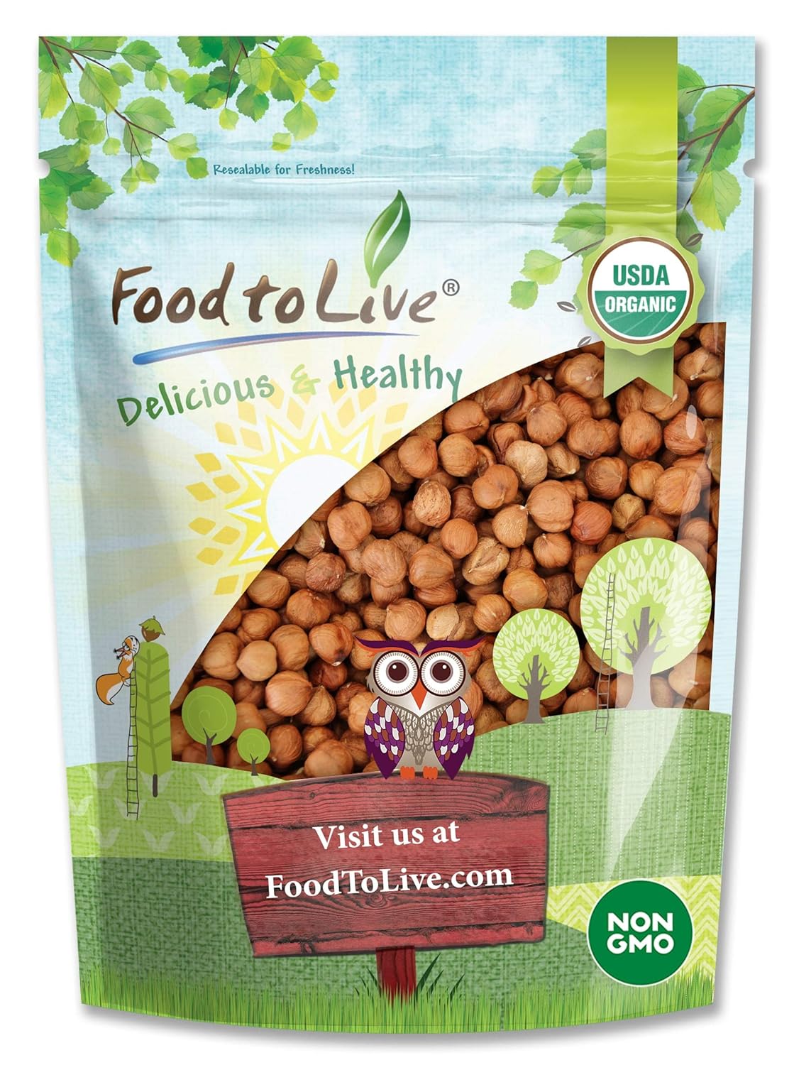 Delicious 8oz Hazelnuts by Foods To Live