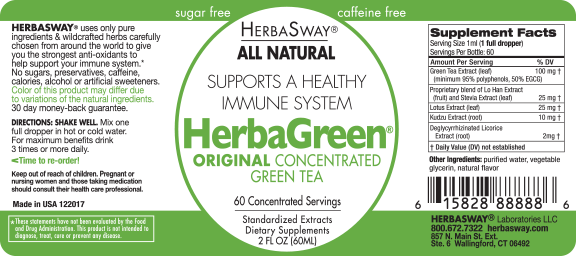 HerbaGreen 2oz - The Unbeatable Original Concentrated Green Tea - HerbaSway