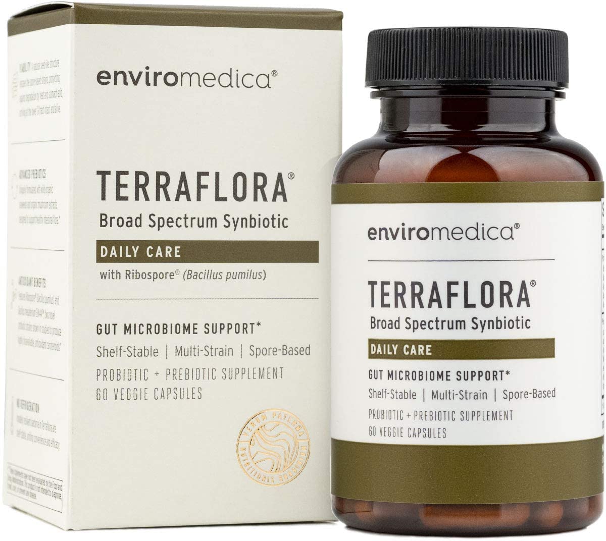 Terraflora Daily Care - 60 Vegetarian Capsules by ENVIROMEDICA: Your Gut Health Essential!