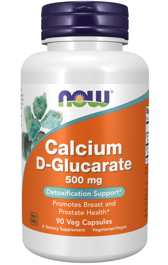 NOW Foods Calcium D - Glucarate 500mg - 90 Vegan Capsules for Optimal Health