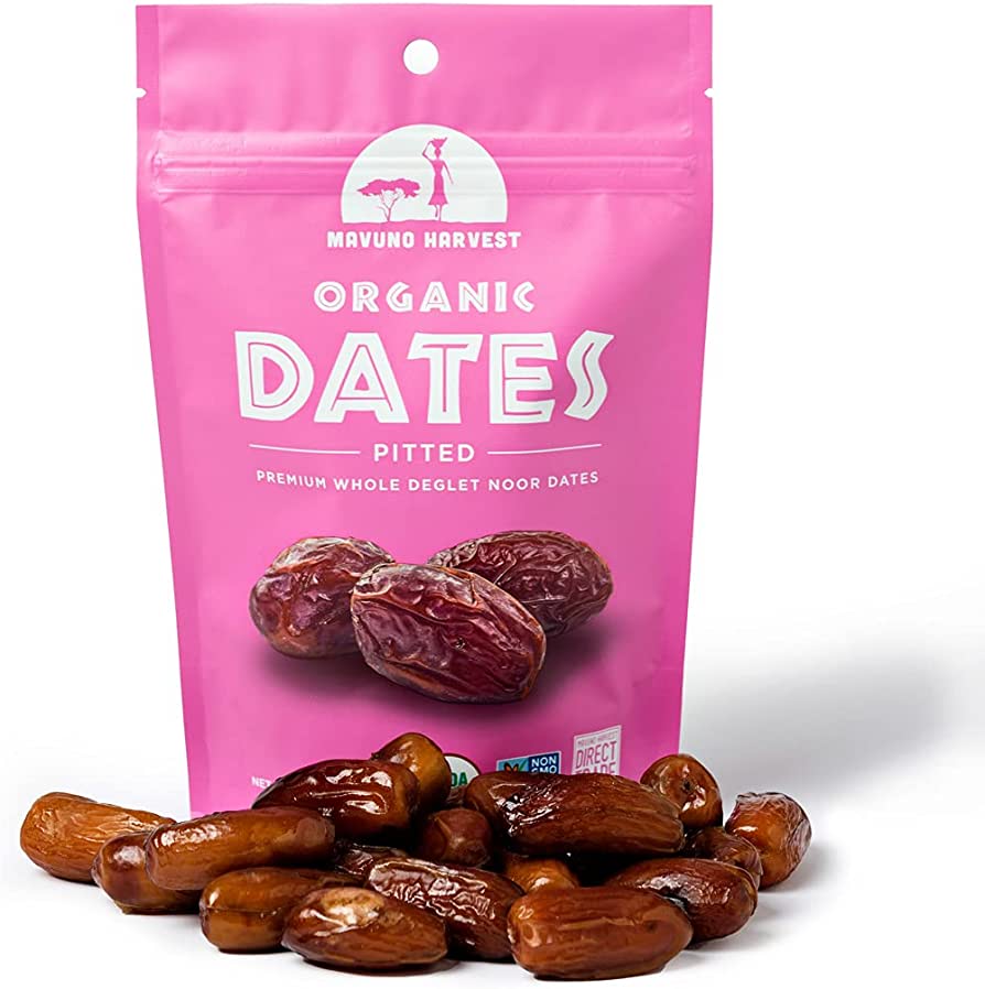 Indulge in Premium Organic Pitted Deglet Noor Dates - 4oz Resealable Bag by Mavuno Harvest