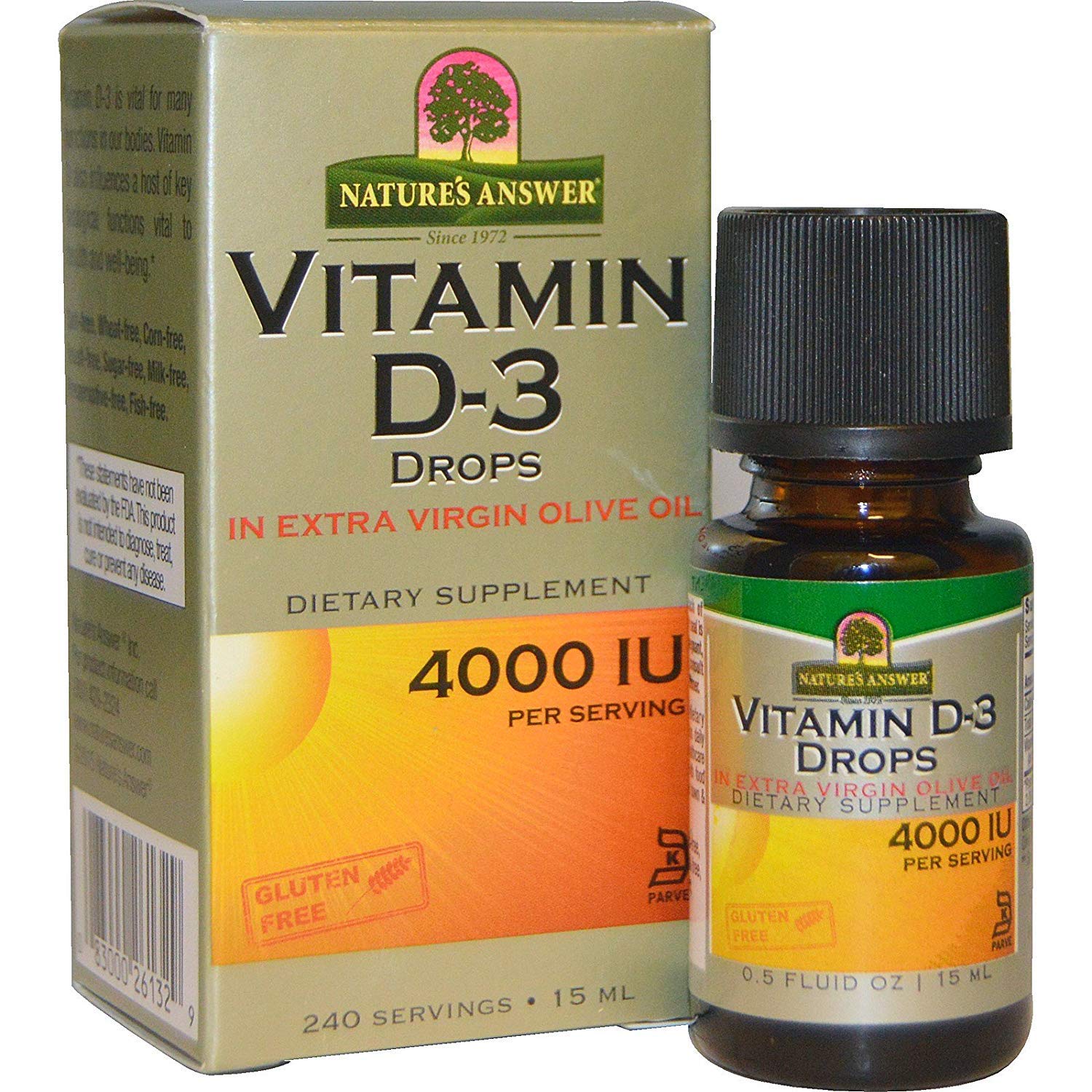 Powerful Vitamin D-3 Drops - 4,000 IU, 0.5 FL OZ