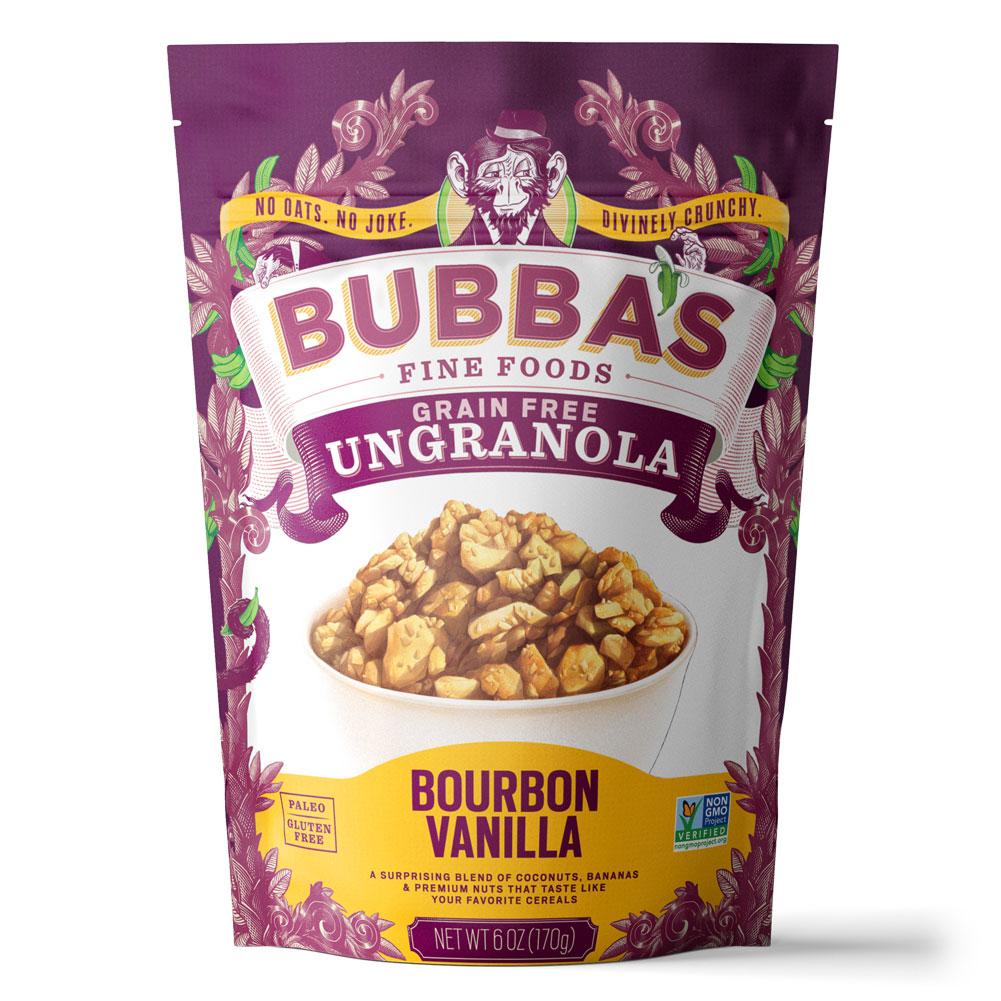 Bubba's Fine Foods UNGRANOLA - 6oz Bourbon Vanilla Grain - Free Granola