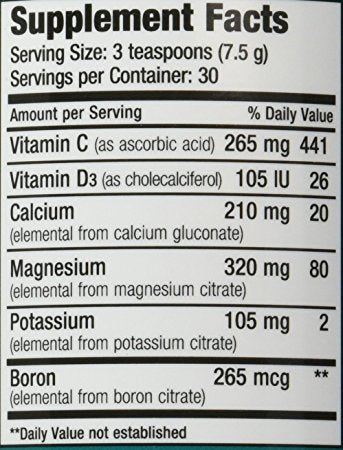 Natural Calm Raspberry Lemon Magnesium Plus Calcium 8 oz - Restore Your Health!