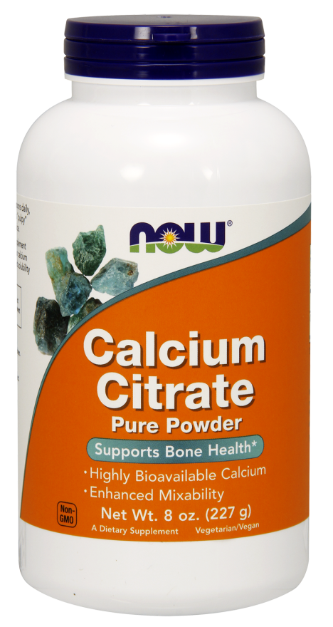 NOW Foods Calcium Citrate 8 oz Pure Powder - A Top-Notch Calcium Solution!