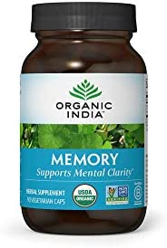Organic India Memory 90 Vegetarian Capsules: Unlock Mental Clarity Now!